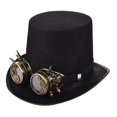 thumbnail image 1 of Steampunk, sombrero Punk Retro con gafas extraíbles, sombrero de Jazz, sombrero Steampunk para vacaciones, Cosplay, artículo novedoso, 1 of 7