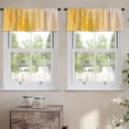 thumbnail image 2 of LALILO Kitchen Curtain Valance Tie Dye Boho Ink Japanese Rod Pocket Window Curtain 52"x 18" Set of 2, 2 of 7