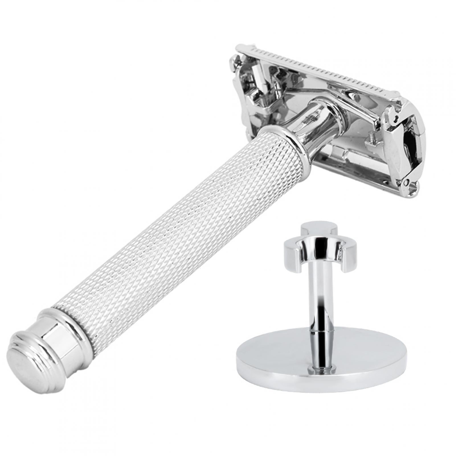 Men Double Sided Manual Shaver Portable Hair Removal Beard Shaver Face Grooming Tool
