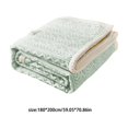 thumbnail image 3 of Btomtd 70"x80" Fleece Blanket Thickened for Air Conditioning Office Nap Cover Super Soft Flannel Throw Blanket Warm Cozy Bed Blanket Heavy Blanket, Green, 3 of 6
