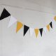 thumbnail image 1 of Bandera de onda con banderín dorado, suministros para fiestas de cumpleaños, decoración de ambiente, banderín dorado, plateado, rosa y azul, 1 of 6