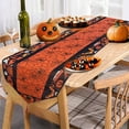 thumbnail image 4 of Vikakiooze Halloween Cobwebs Pumpkin And Linen Table Runner With Pendant Suitable For Long Tables Or Candlestick Decoration Size 70.8x12.9Inches, 4 of 6
