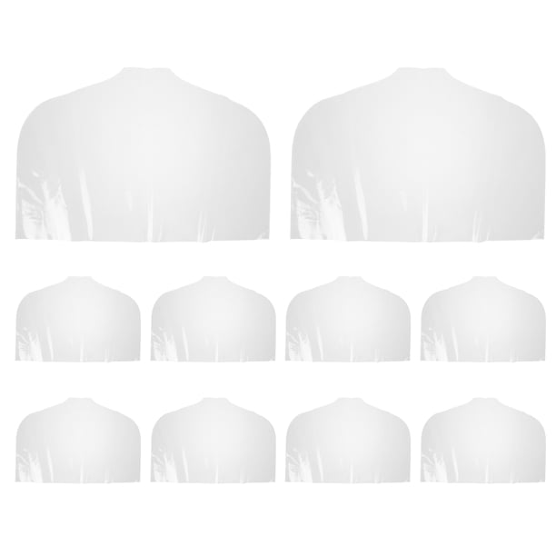 10 fundas transparentes para perchas de ropa de niños, de plástico transpirable, antipolvo, para colgar ropa, trajes, abrigos, chaquetas y vestidos