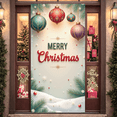 thumbnail image 2 of Decorative Design Christmas Banner Colorful Ornaments Holiday Decoration Winter Scene for Christmas Party Holiday Celebration Indoor Events, 2 of 9