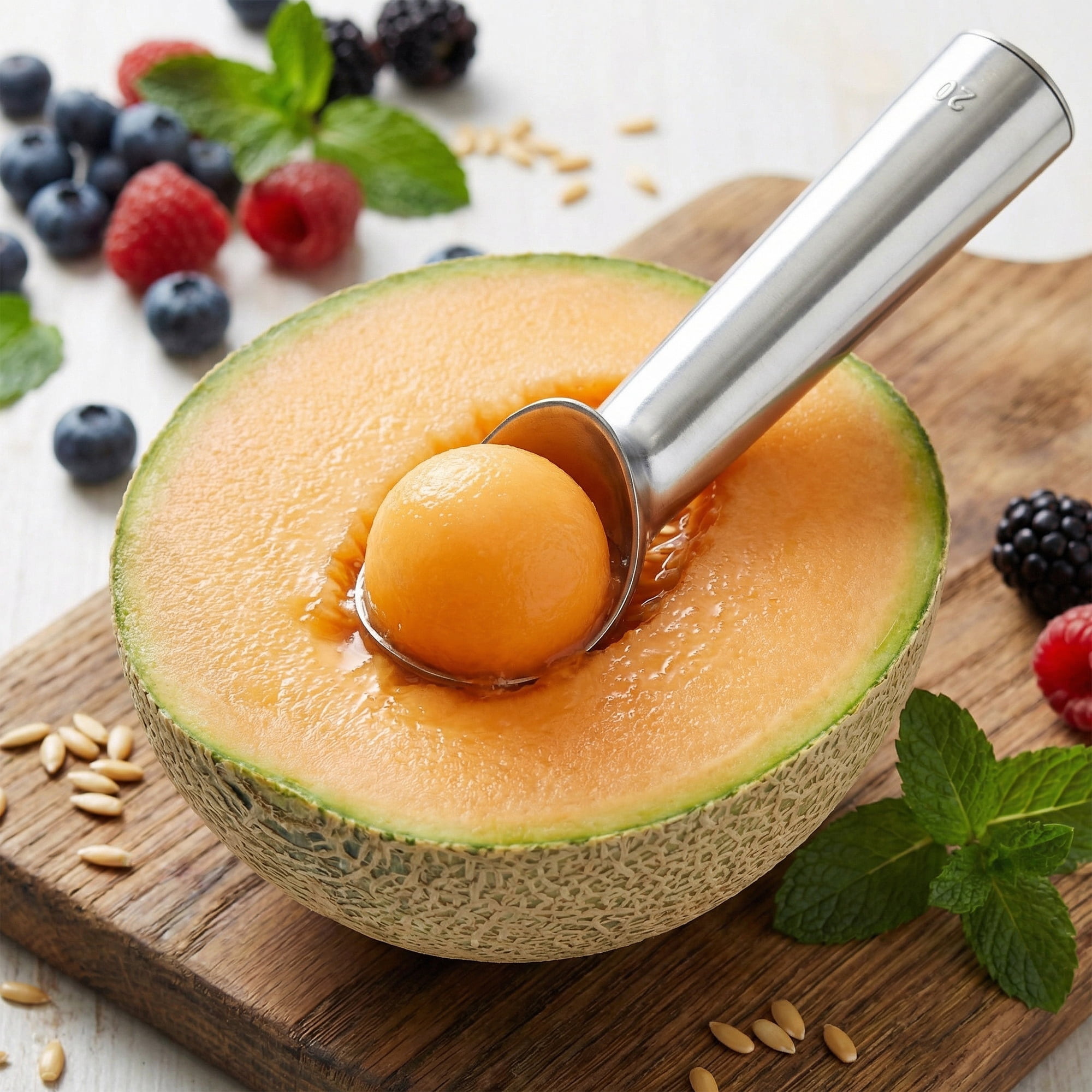 Unique Bargains Stainless Steel Ice Cream Scoop with Easy Release Silver 1.8in