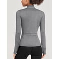 thumbnail image 5 of Pinspark Women's Athletic Jackets Lightweight Running Workout Jacket Full Zip Track Tops Sportswear with Thumb Holes, 5 of 6