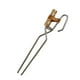 thumbnail image 1 of Pinzas de fuego Pinzas de chimenea Pinzas de fuego Pinzas de madera Grabber Abrazadera de aislamiento térmico Pinzas de carbono para acampar Interior BLESIY Pinzas para chimenea, 1 of 8