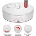 thumbnail image 3 of Rotating Display Stand with Type-C Power Cable, Motorized Turntable Adjustable Speed and Direction for Jewelry Photography, Spinning Platform for Product Shooting and Displaying (white, 5.9''), 3 of 8
