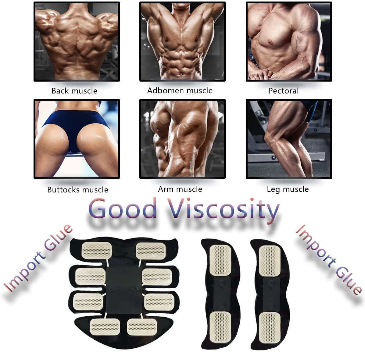 Amerteer Abs Stimulator,Muscle Toner,Ab Muscle Stimulator Belt,Abdominal Toner Training Device for Muscles,Wireless Ab Machine Workout Equipment Portable for Men & Women - image 3 of 8