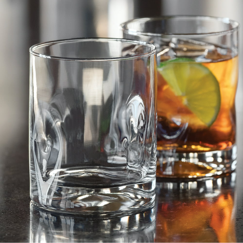 double old fashioned glasses
