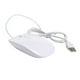 thumbnail image 5 of Tholdsy Recién llegado, Mini ratón ultrafino con cable, ordenador de escritorio, portátil, negro mate, blanco, bonito ratón ergonómico Juegos de teclado y mouse para computadora blanco, 5 of 6