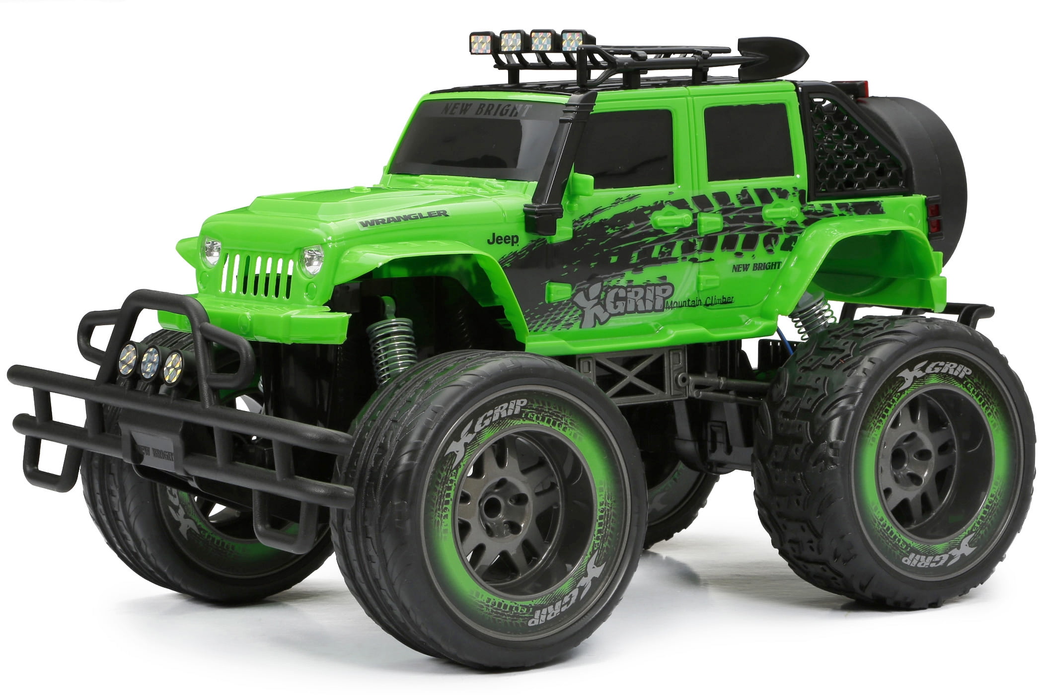 New Bright 1:10 RC Trucks Radio Control Jeep Wrangler - Green 