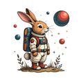 thumbnail image 4 of cartoon Rabbit Astronaut Stickers, Waterproof Rabbit Astronaut Sticker for Water Bottle Laptop Phone Cases Planner Skateboard Luggage Helmet Party Favor Decor, Ideal for Adults Teens Teacher Rewards, 4 of 9