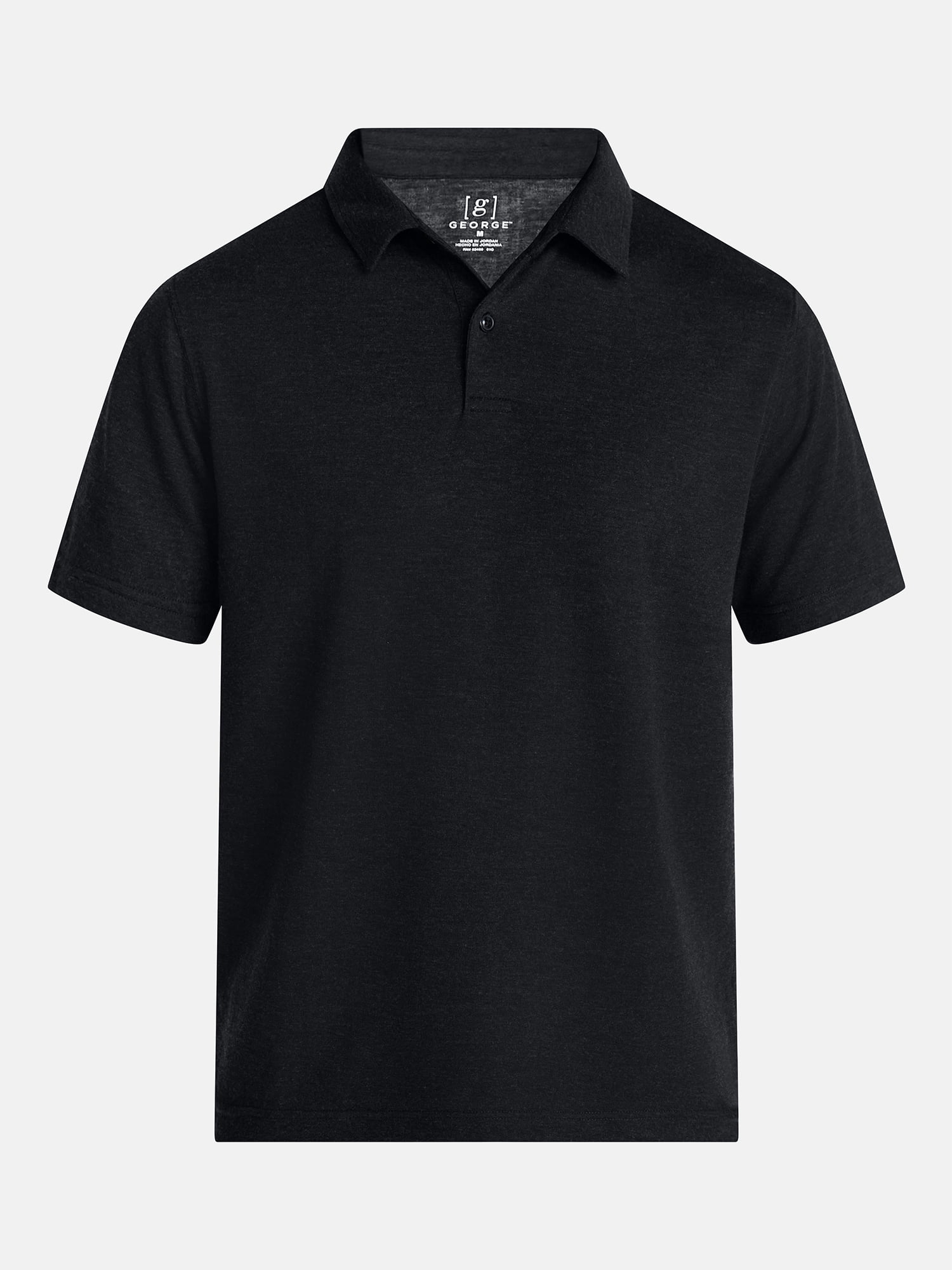 George Men's and Big Men's Double Knit Polo Shirt with Short Sleeves, Sizes S-5XL