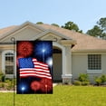 thumbnail image 2 of Amhnf American Flag With Fireworks Garden Flag For Home Outdoor Garden Yard Decor 12x18 inch, 2 of 5