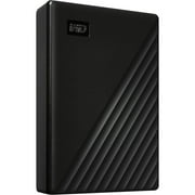 WD My Passport WDBR9S0060BBK-WESN 6 TB Portable Hard Drive - External - Black - USB 3.2 (Gen 1) Micro-B - 256-bit AES Encryption Standard