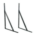thumbnail image 2 of 2 x Metal Shelf Bracket L Shape Thickened Corner Shelf Right Angle Bracket, 2 of 9