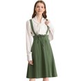 thumbnail image 1 of Vestido General de Cintura Elástica Allegra K Mujer Ejercito Verde XS, 1 of 6