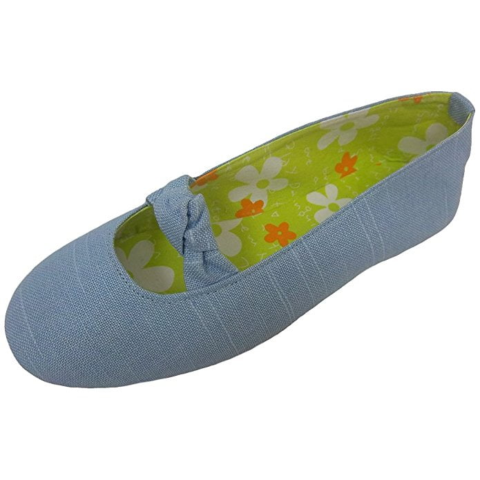 Tender Tootsies BALLERINA Womens Medium Blue Periwinkle Ballet Flat House Slippers Shoe Tender Tootsies BALLERINA Womens Medium Blue Periwinkle Ballet Flat House Slippers Shoe