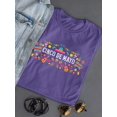thumbnail image 3 of Cinco De Mayo Cluttered Items Shaped T-Shirt Women -Image by Shutterstock, Female XX-Large, 3 of 4