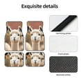 thumbnail image 4 of Yiaed Cute Alpaca in Daze Print Carpet Floor Mats for Cars, Auto Accessories Front & Rear Car Floor Mats Car Floor Foot Mat Sets of 4 Pieces, 4 of 7