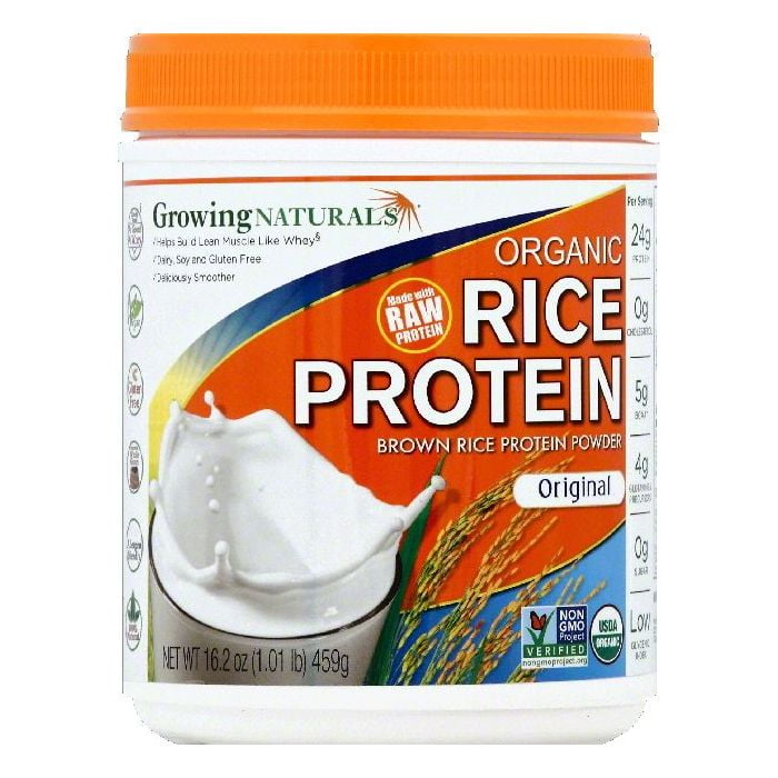 Growing Naturals Original Brown Rice Protein Powder, 16.2 OZ