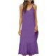 thumbnail image 1 of Vestido Largo de Hombro sin Mangas Cómodo sin Mangas Vestido Sólido de Cuello Redondo para Verano Y Primavera Vestido Casual Pantalones para Mujeres, 1 of 7