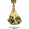 thumbnail image 3 of Heavy-Duty Canvas Cargo Lifting Pad Net - 3.28ft x 3.28ft Reinforced Handle Lifting Net for Construction, Logistics, and Transport, 2645lbs Load Capacity, Non-Slip Material, 3 of 8