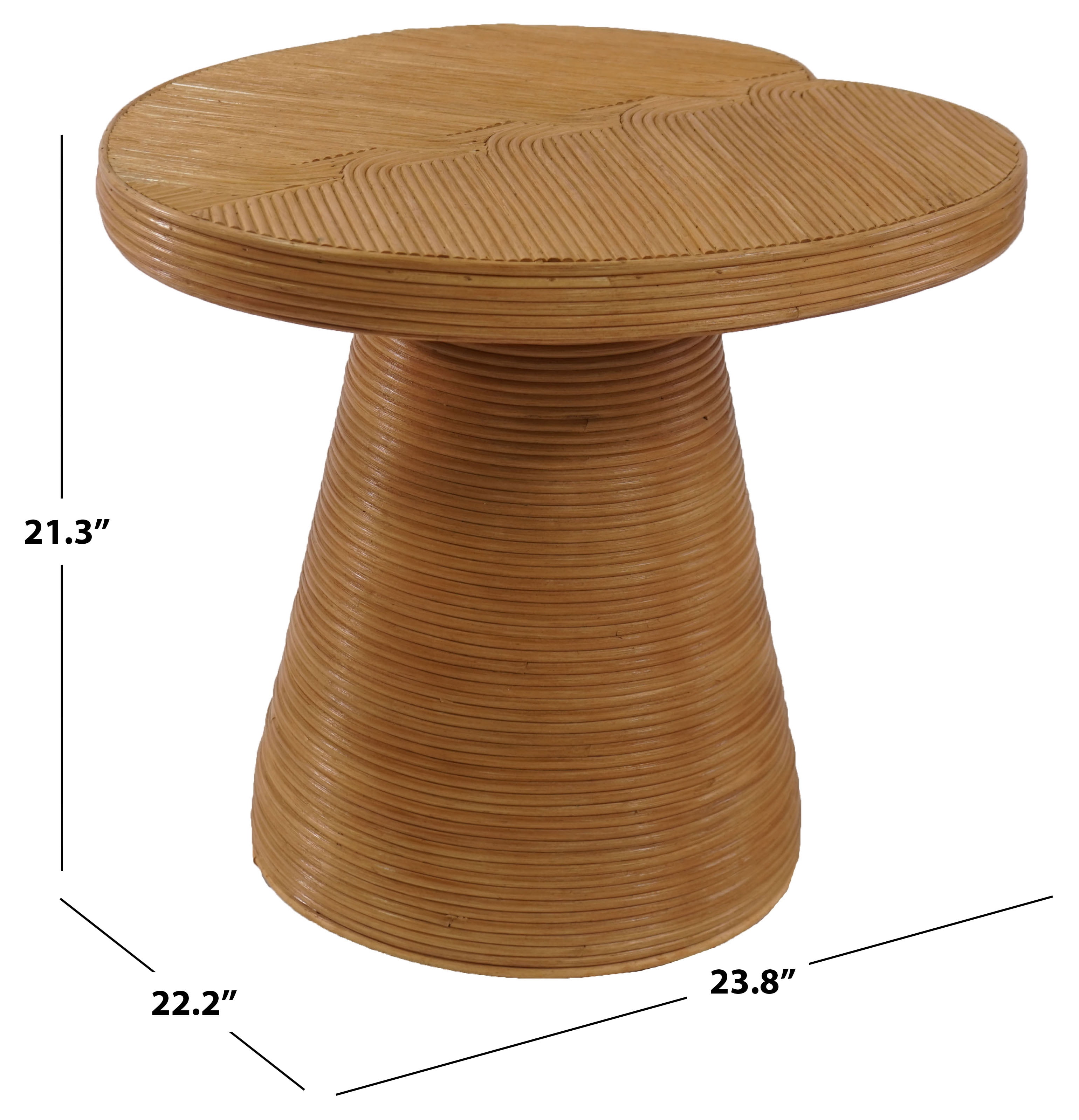 Safavieh Couture Vyvianna Rattan Modern End Table, Natural