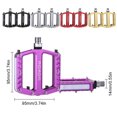 thumbnail image 2 of Pedal de bicicleta LED con visibilidad de 360 ​​grados, rodamiento de ciclismo para bicicleta de carretera (plateado), 2 uds., 2 of 7