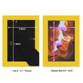 thumbnail image 6 of Modern 5 in. x 7 in. Yellow Picture Frame (Set of 4), 6 of 6