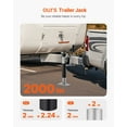 thumbnail image 2 of KFFKFF Trailer Jack, 2000 lbs Dynamic Load Capacity, Heavy Duty Swivel Bolt-on Trailer Jack, 10" Lift Trailer Jack Stand with Handle for RV Trailer, Horse Trailer, 2 of 9