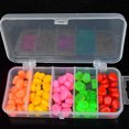 thumbnail image 3 of 100 Uds 5 colores PVC maíz Artificial cebos de pesca suaves sabor carpa Señuelos conjunto Kit de accesorios NikouMX Deportes, 3 of 8