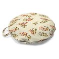 thumbnail image 1 of Autumn Round Floor Cushion with Handle, Nature Leaves Eucalyptus Branches Earth Tones Floral Foliage Forest, Pillow for Living Room & Dorms, 18" Round, Dark Salmon and Pale Green, by Ambesonne, 1 of 4