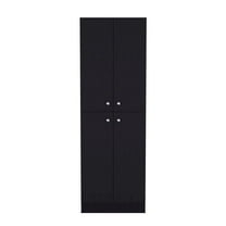 We Have Furniture Pantry Cabinet Coahoma, Kitchen, Black