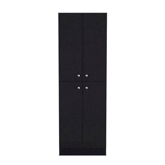 We Have Furniture Pantry Cabinet Coahoma, Kitchen, Black