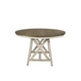 thumbnail image 2 of New Classic Furniture Somerset Solid Wood Round Dining Table Vintage Creme/Brown, 2 of 4