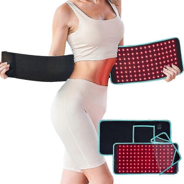 Infrared Lamp Red Light Therapy Device Band - Body Red Light Therapy 3-in-1 Chip 660nm&850nm, Red Light Therapy with Timer Relaxes Muscles, Relieves B
