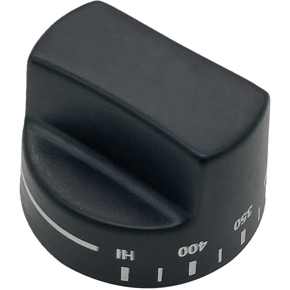 Whole Parts Griddle Knob (Black) Part # PB010103 - Replacement & Compatible With Some Viking Ranges