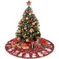 thumbnail image 5 of Cat Christmas Tree Skirt Funny Tree Mat for Farmhouse Xmas Holiday Party Decorations Indoor Outdoor 36 Inch, 5 of 6