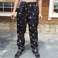 thumbnail image 5 of Men's Casual Elastic Waist Pants Hotel Work Uniform Small Pepper Print, 5 of 7