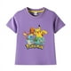 thumbnail image 5 of Pokemon ropa para niños figura de Anime Pikachu camiseta gráfica para niños 100% algodón verano manga corta niño niña regalo de cumpleaños, 5 of 5