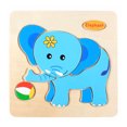 thumbnail image 1 of 1PC Children Wooden Cartoon 3D Puzzle Early Educational Jigsaw Toy, 1 of 6