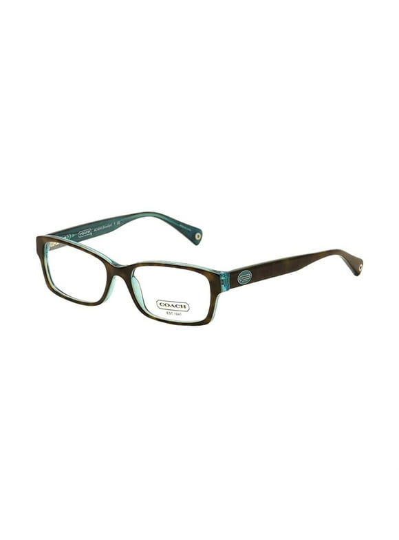 Coach HC6040-5116 Brooklyn Tortoise Teal Rectangular Women's Acetate Eyeglasses