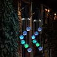 thumbnail image 4 of Solar Wind Chimes for Outside, Blue Ball Light Gifts for Mom Grandma Women Wife Girls, Waterproof Solar Outdoor Decorative Mobile Light for Holiday Garden Porch Yard Outdoor Decor, 4 of 6