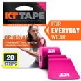 thumbnail image 3 of (2 pack) KT Tape Original Cotton Kinesiology Tape, Pink, 20 Precut Strips, 3 of 13