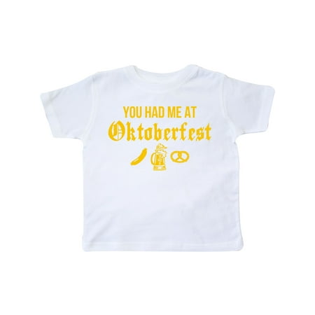 

Inktastic Had Me At Oktoberfest Gift Toddler Boy or Toddler Girl T-Shirt
