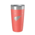 thumbnail image 1 of Twain Harte Lake Map Tumbler Travel Mug Insulated Laser Engraved Coffee Cup California 20 oz Coral, 1 of 1