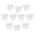 thumbnail image 2 of 10 Piezas de Red de Malla Hidropónica Tazas de Jardín Macetas Cesta Sistema de Crecimiento de Plantas de Acuaponía Cuadrado 57x37x35mm Soledad Canasta de plantación hidropónica, 2 of 10