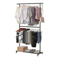 thumbnail image 2 of Perchero de Ropa Multifuncional para Dormitorio Color Negro, 2 of 4